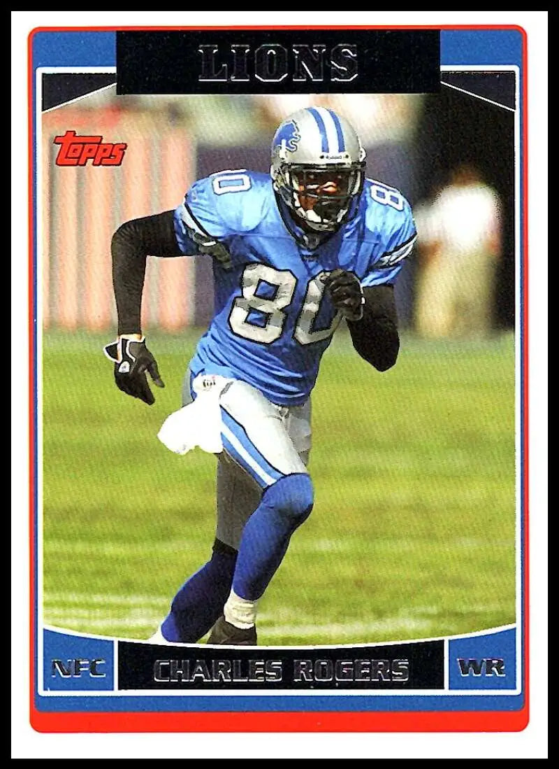 2006 Topps #98 Charles Rogers NM-MT Detroit Lions Football Card
