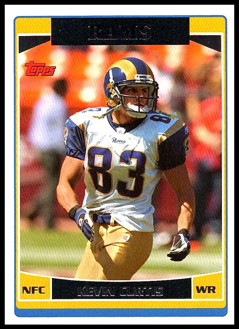 2006 Topps #99 Kevin Curtis NM-MT St. Louis Rams Football Card - Football Card Single