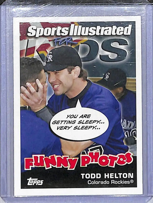 2006 Topps Funny Photos #20 Todd Helton NM-MT Colorado Rockies - Baseball Card Single