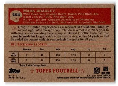 2006 Topps Heritage #294 Mark Bradley - Baseball Card Single