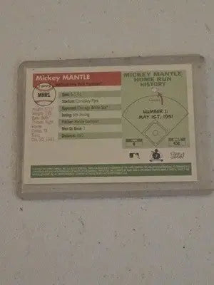2006 Topps #MHR1 Mickey Mantle Mickey Mantle Home Run History - Baseball Card Single