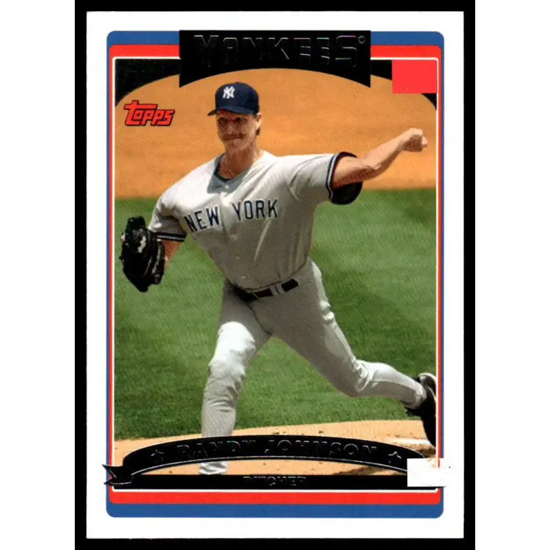 2006 Topps New York Yankees #NYY9 Randy Johnson EX/NM New York Yankees Baseball Card - Baseball Card Single