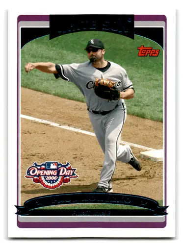 Original gloss baseball card of pitcher Paul Konerko from 2006 Topps Opening Day