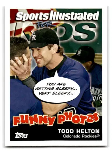 Original gloss Todd Helton baseball card from 2006 Topps Opening Day Sports Illustrated For Kids