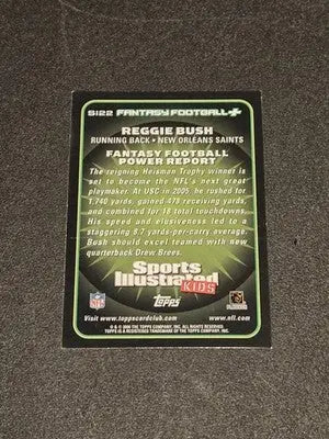2006 Topps Total #SI22 Reggie Bush Sports Illustrated for Kids - Football Card Single