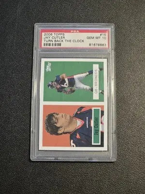 2006 Topps Turn Back the Clock #15 Jay Cutler PSA 10 - Football Card Single