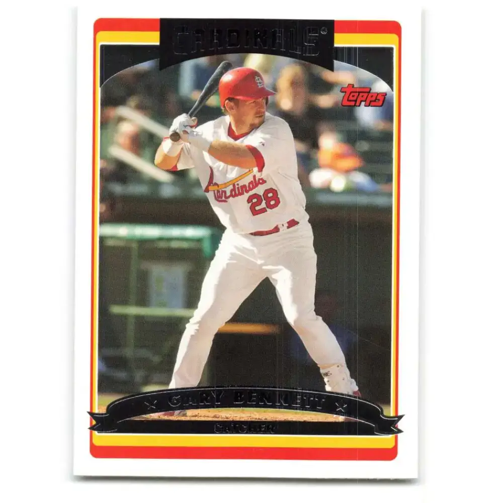 2006 Topps Update #102 Gary Bennett EX Excellent St. Louis Cardinals Baseball Card - Baseball Card Single