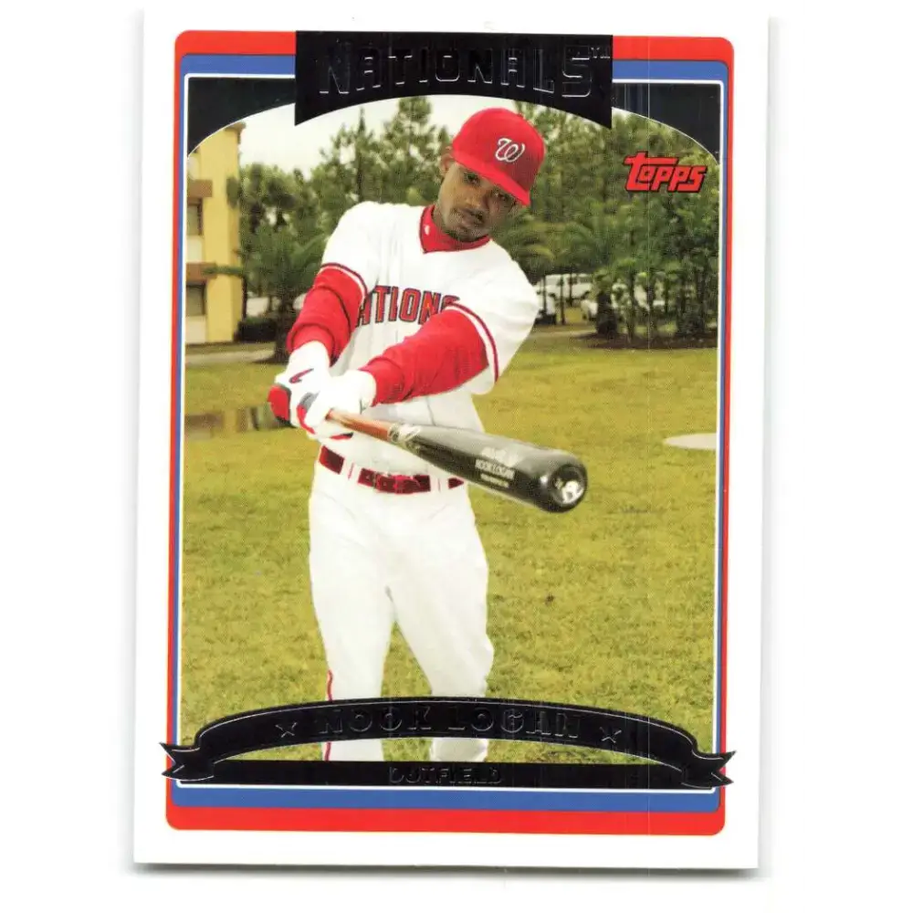 2006 Topps Update #104 Nook Logan EX Excellent Washington Nationals Baseball Card - Baseball Card Single
