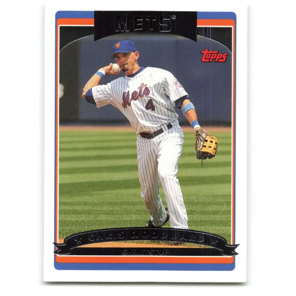 2006 Topps Update #106 Chris Woodward EX Excellent New York Mets Baseball Card - Baseball Card Single