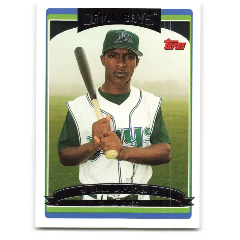 2006 Topps Update #108 B.J. Upton EX Excellent Tampa Bay Devil Rays Baseball Card - Baseball Card Single