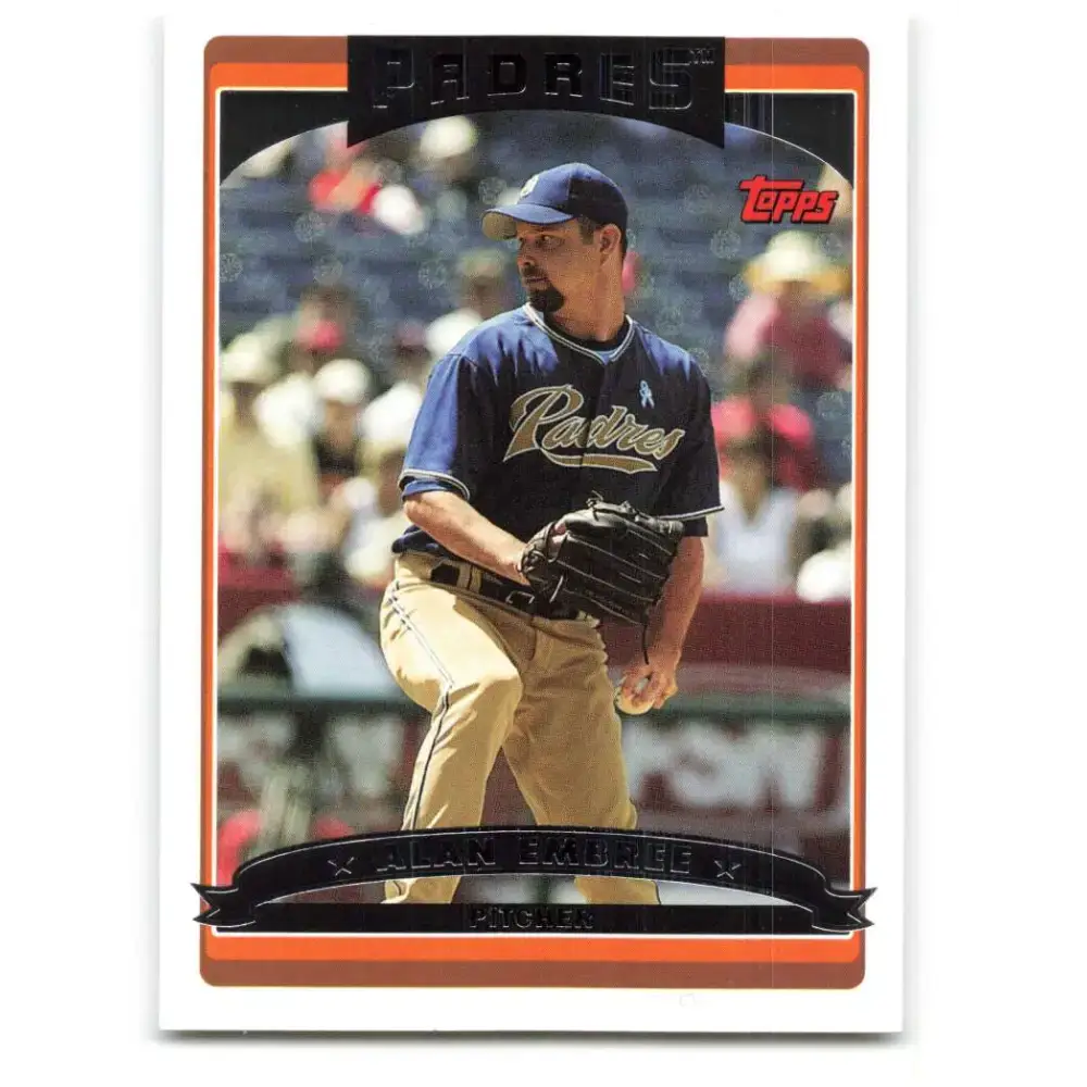 2006 Topps Update #109 Alan Embree EX Excellent San Diego Padres Baseball Card - Baseball Card Single