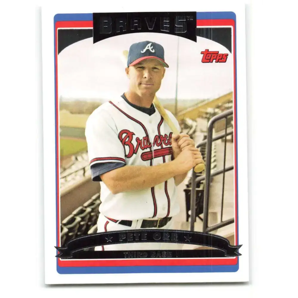 2006 Topps Update #111 Pete Orr EX Excellent Atlanta Braves Baseball Card - Baseball Card Single