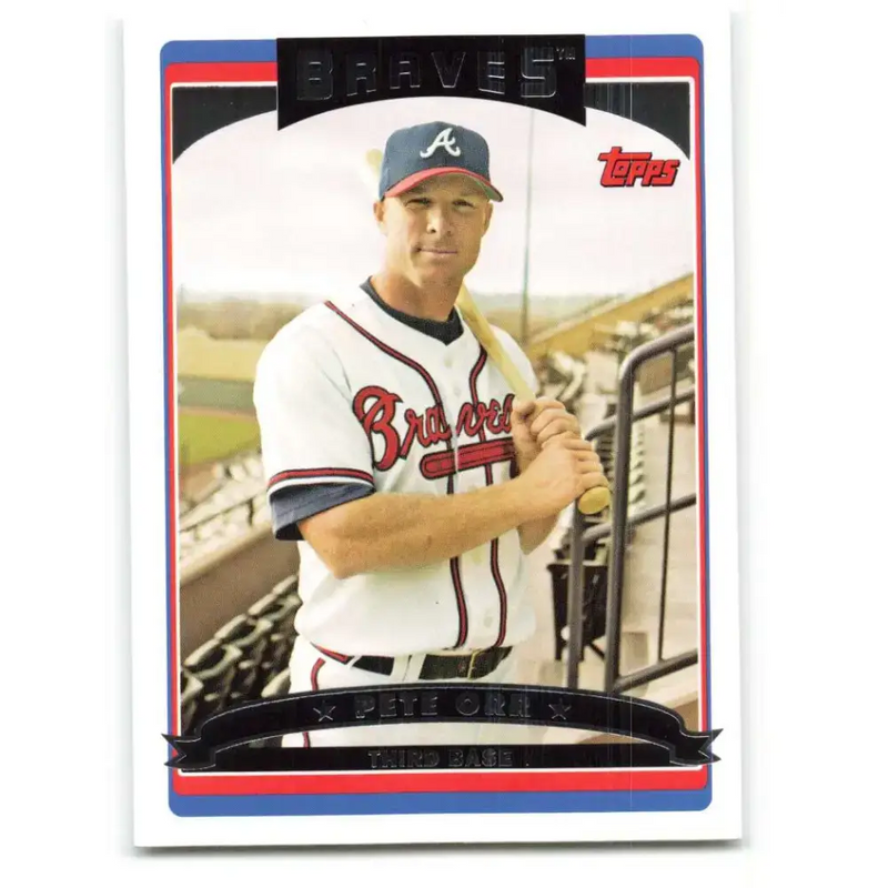 2006 Topps Update #111 Pete Orr EX Excellent Atlanta Braves Baseball Card - Baseball Card Single