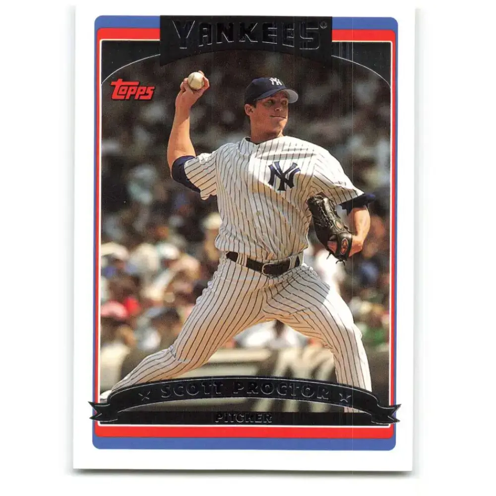 2006 Topps Update #117 Scott Proctor EX Excellent New York Yankees Baseball Card - Baseball Card Single