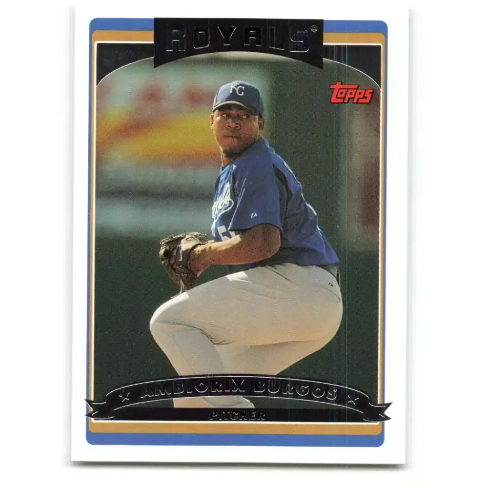2006 Topps Update #118 Ambiorix Burgos EX Excellent Kansas City Royals Baseball Card - Baseball Card Single