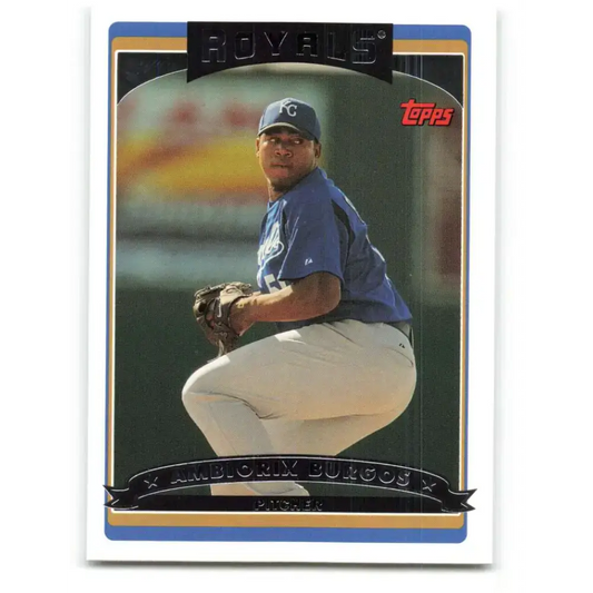 2006 Topps Update #118 Ambiorix Burgos EX Excellent Kansas City Royals Baseball Card - Baseball Card Single
