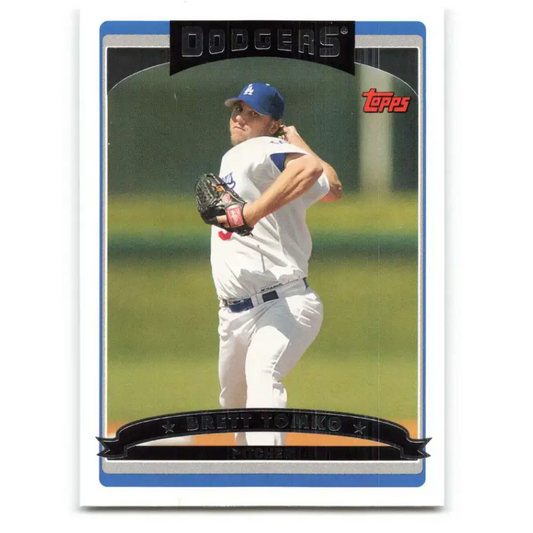 2006 Topps Update #12 Brett Tomko EX Excellent Los Angeles Dodgers Baseball Card