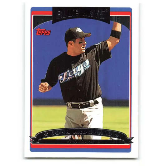 2006 Topps Update #121 John McDonald EX Excellent Toronto Blue Jays Baseball Card