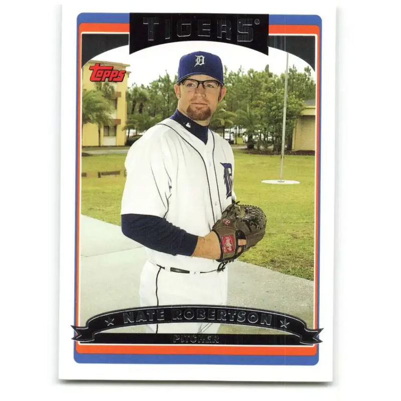 2006 Topps Update #123 Nate Robertson EX Excellent Detroit Tigers Baseball Card - Baseball Card Single