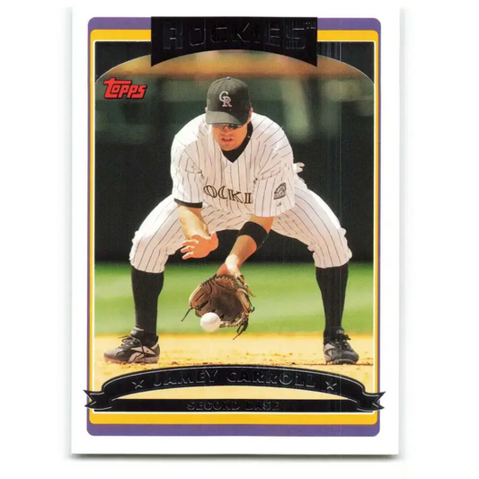 2006 Topps Update #124 Jamey Carroll EX Excellent Colorado Rockies Baseball Card