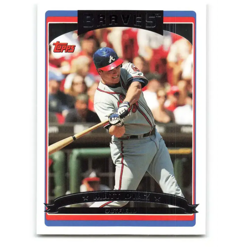 2006 Topps Update #129 Matt Diaz EX Excellent Atlanta Braves Baseball Card - Baseball Card Single