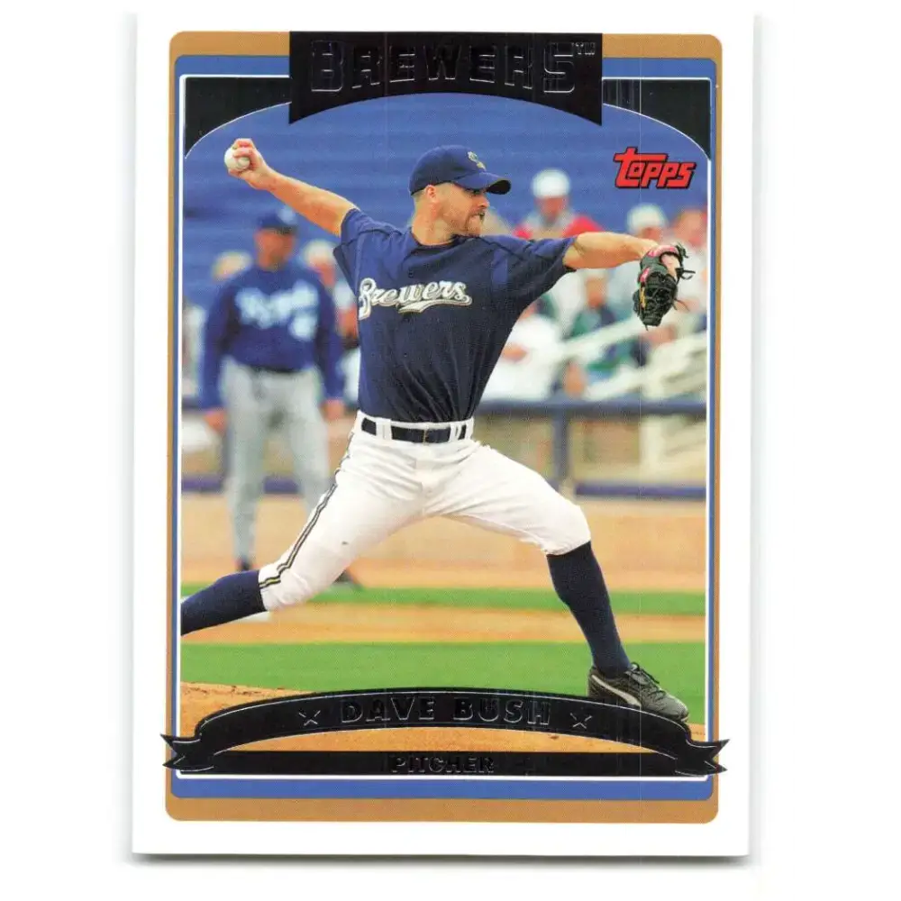 2006 Topps Update #130 Dave Bush EX Excellent Milwaukee Brewers Baseball Card - Baseball Card Single