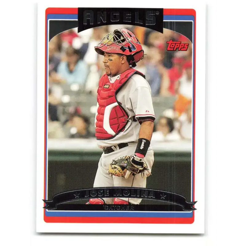 2006 Topps Update #131 Jose Molina EX Excellent Los Angeles Angels Baseball Card - Baseball Card Single