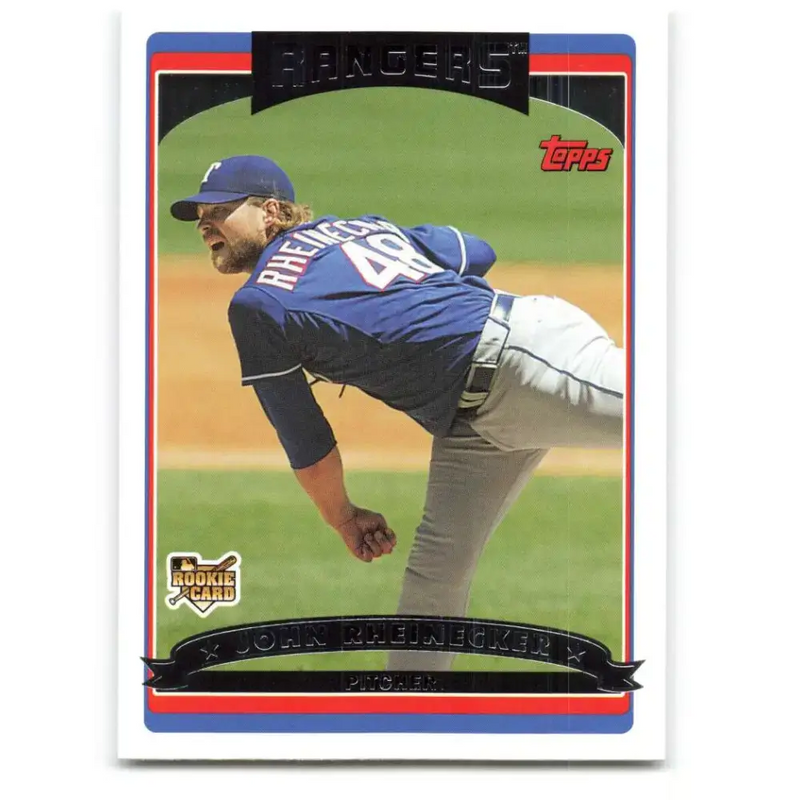 2006 Topps Update #137 John Rheinecker EX Excellent RC Rookie Texas Rangers Baseball Card - Baseball Card Single