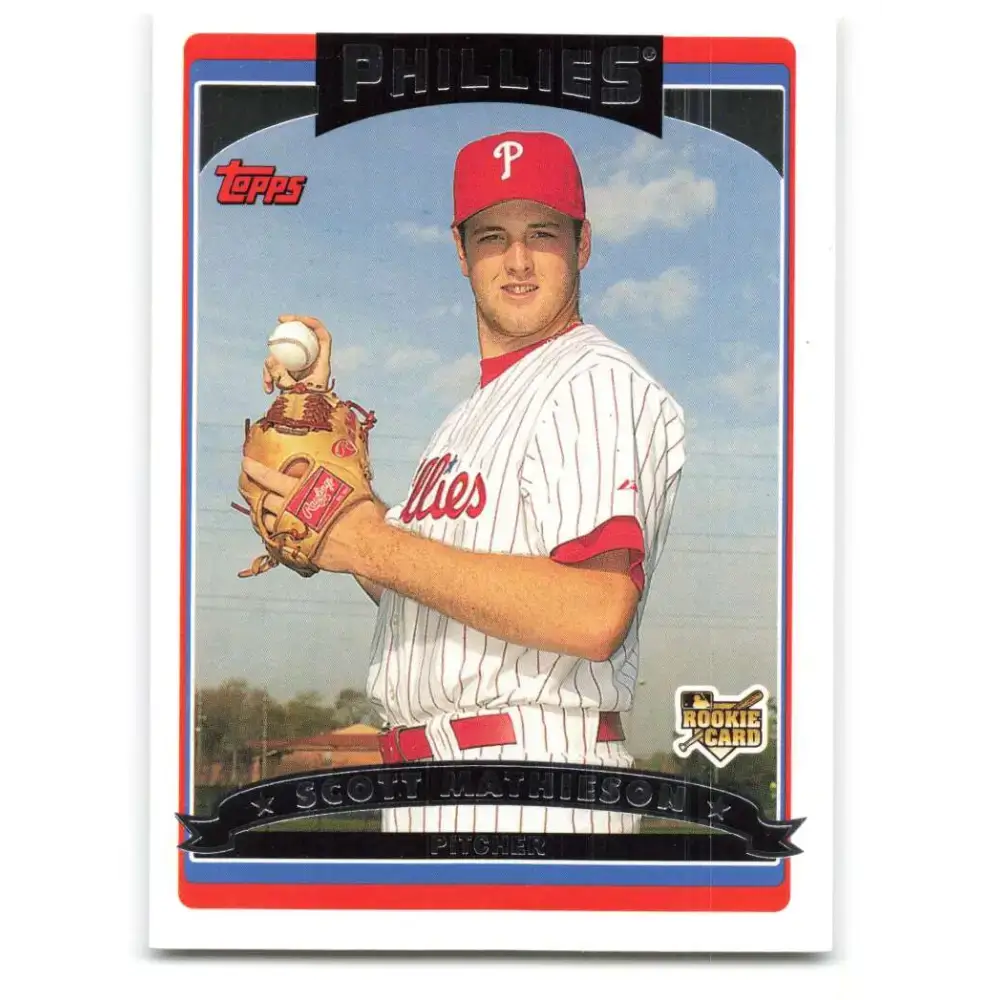 2006 Topps Update #139 Scott Mathieson EX Excellent RC Rookie Philadelphia Phillies Baseball Card - Baseball Card Single