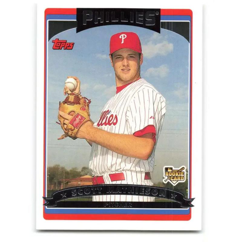 2006 Topps Update #139 Scott Mathieson EX Excellent RC Rookie Philadelphia Phillies Baseball Card - Baseball Card Single
