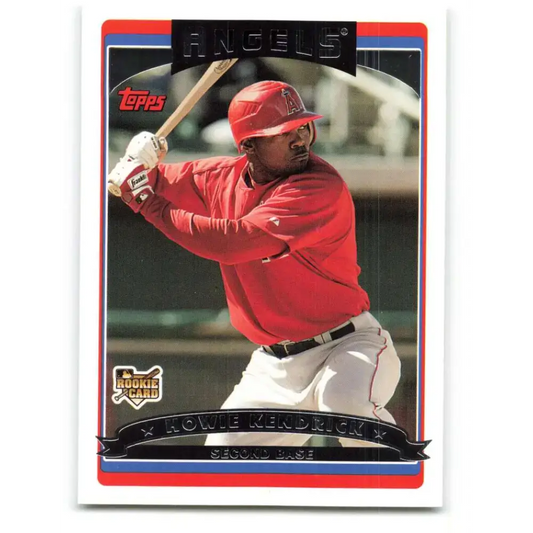 2006 Topps Update #144 Howie Kendrick EX Excellent RC Rookie Los Angeles Angels Baseball Card