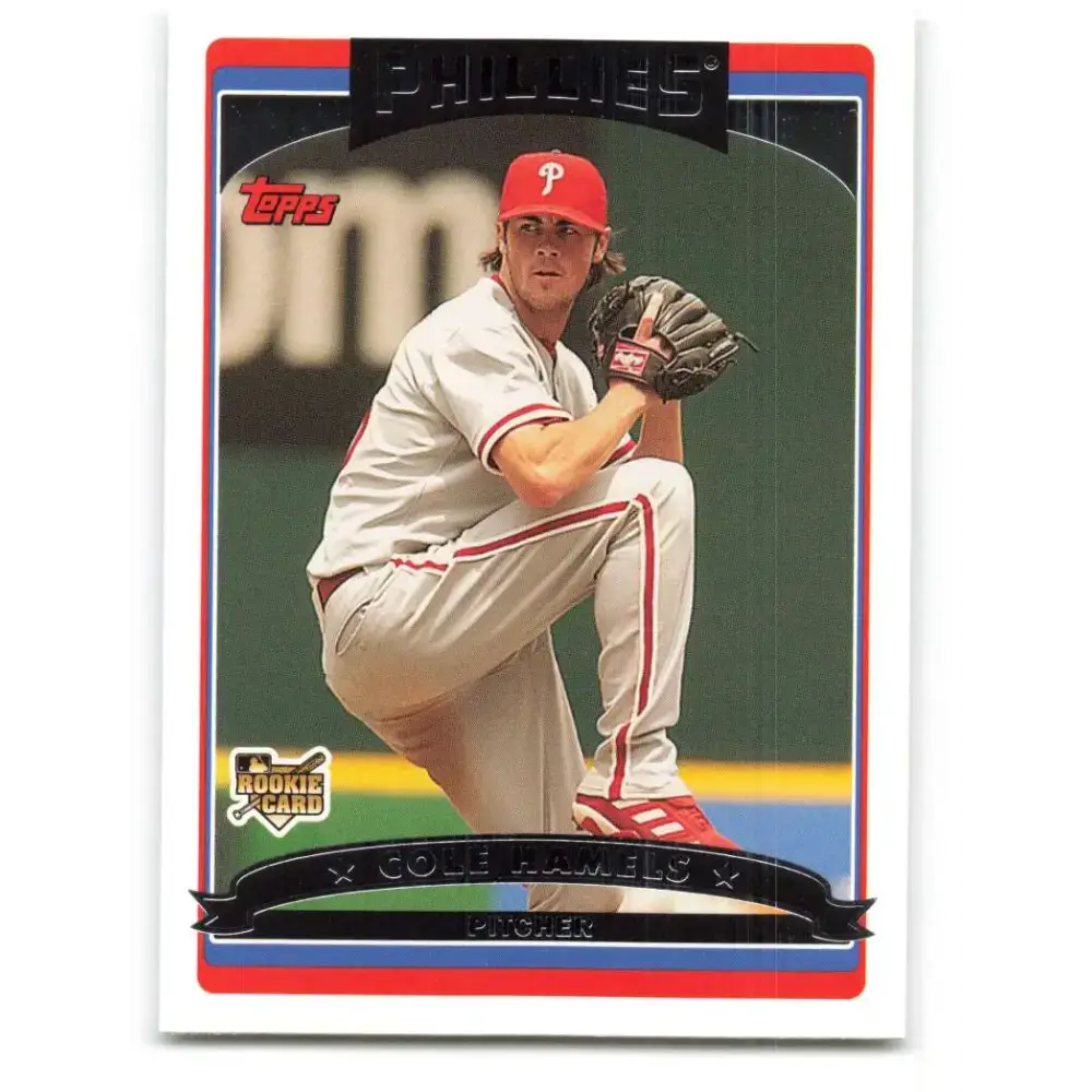 2006 Topps Update #145 Cole Hamels EX Excellent RC Rookie Philadelphia Phillies Baseball Card - Baseball Card Single
