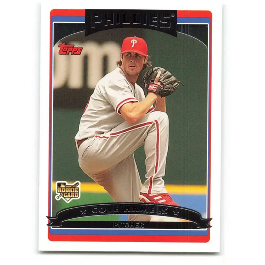 2006 Topps Update #145 Cole Hamels EX Excellent RC Rookie Philadelphia Phillies Baseball Card