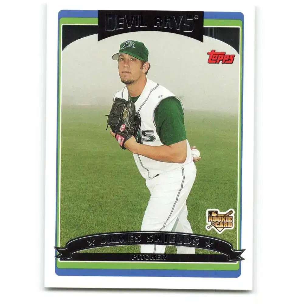 2006 Topps Update #147 Jamie Shields EX Excellent RC Rookie Tampa Bay Devil Rays Baseball Card - Baseball Card Single