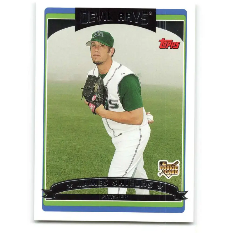2006 Topps Update #147 Jamie Shields EX Excellent RC Rookie Tampa Bay Devil Rays Baseball Card - Baseball Card Single
