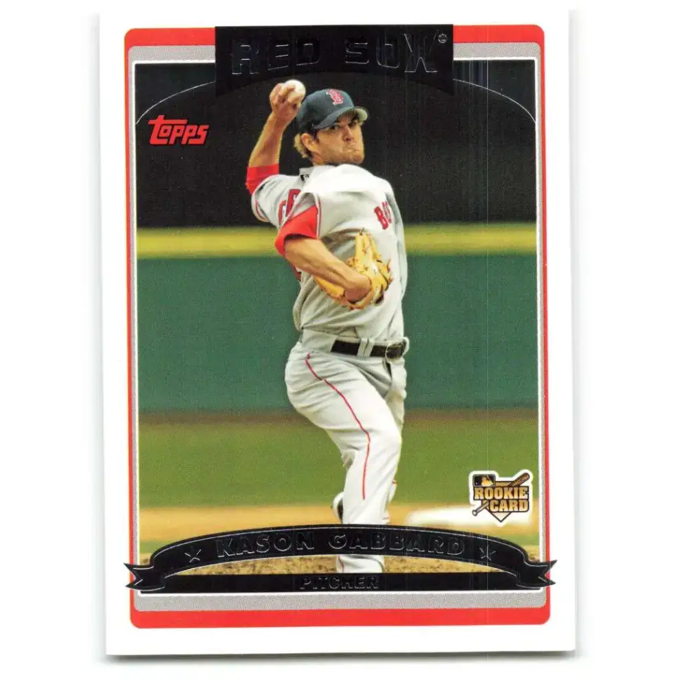 2006 Topps Update #154 Kason Gabbard EX Excellent RC Rookie Boston Red Sox Baseball Card - Baseball Card Single