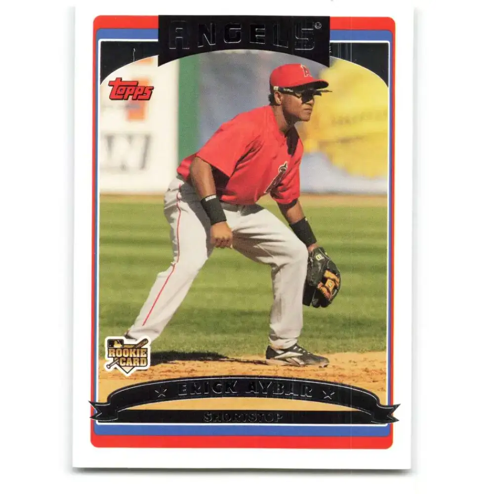 2006 Topps Update #156 Erick Aybar EX Excellent RC Rookie Los Angeles Angels Baseball Card - Baseball Card Single