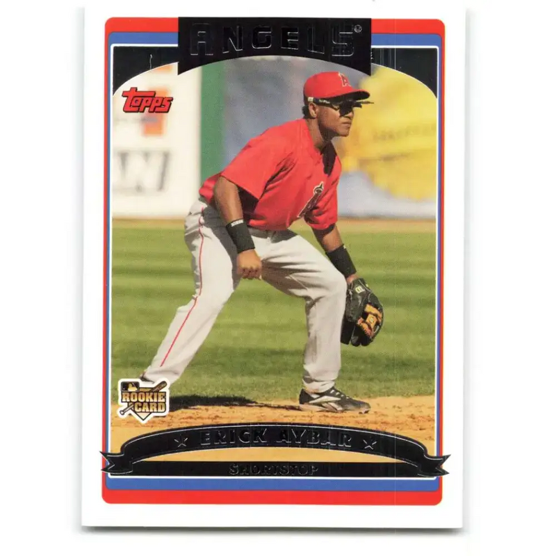 2006 Topps Update #156 Erick Aybar EX Excellent RC Rookie Los Angeles Angels Baseball Card - Baseball Card Single