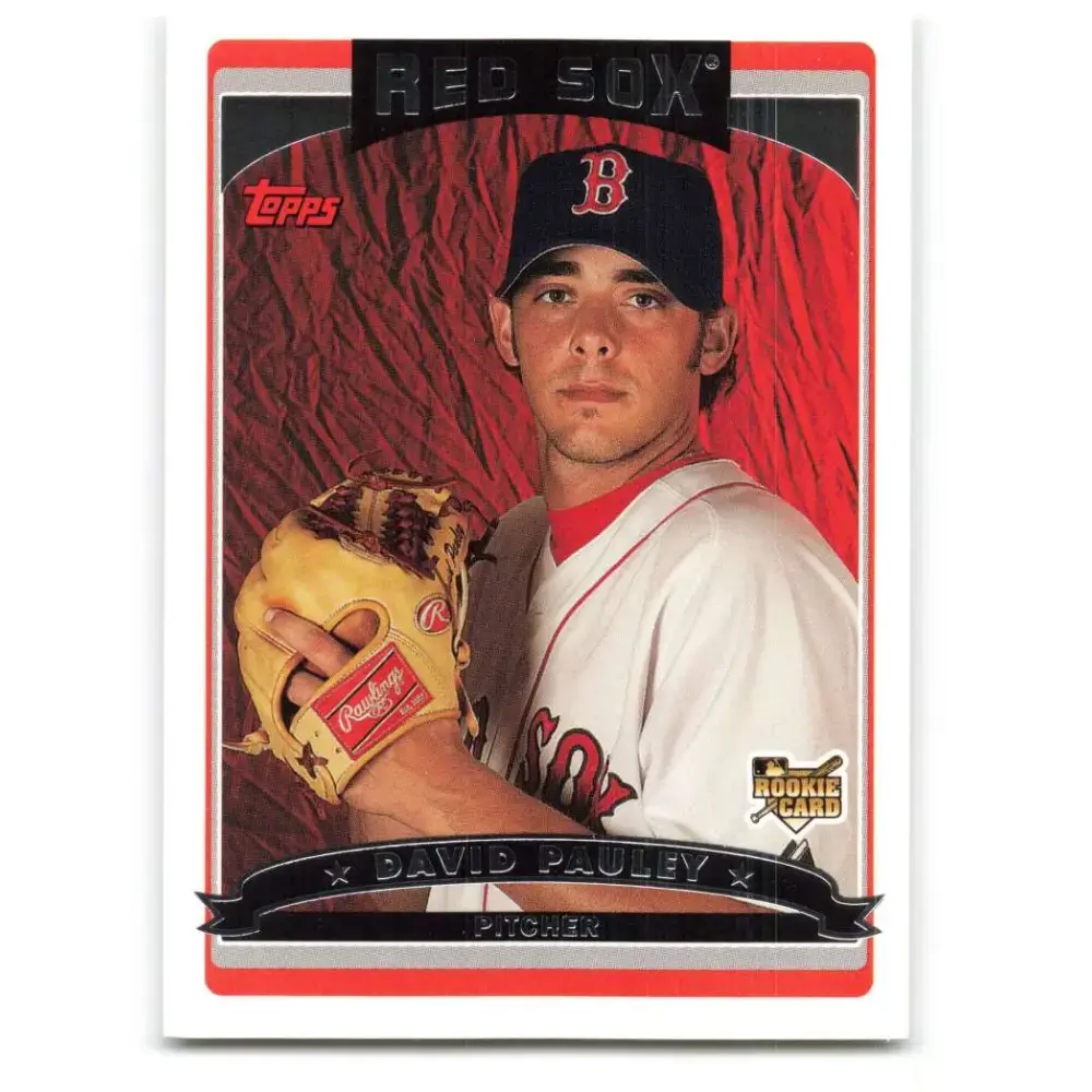 2006 Topps Update #159 David Pauley EX Excellent RC Rookie Boston Red Sox Baseball Card - Baseball Card Single