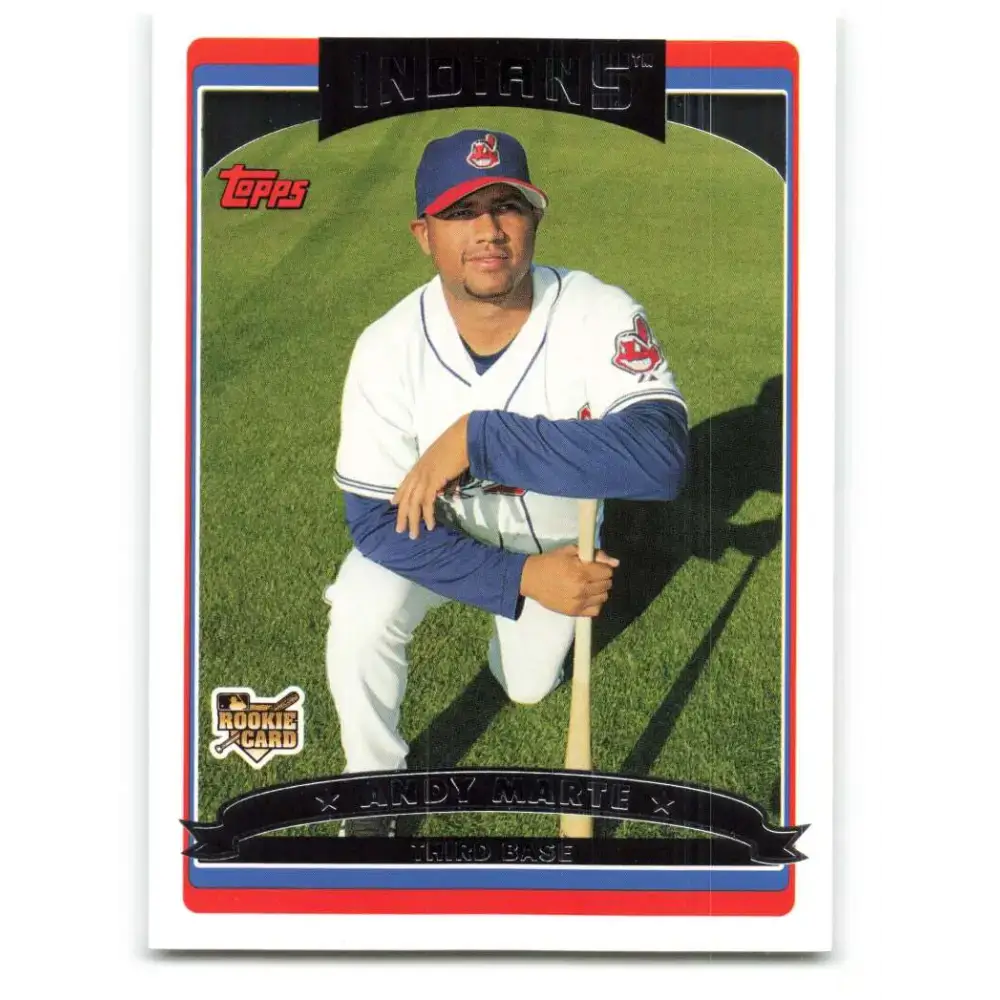 2006 Topps Update #160 Andy Marte EX Excellent RC Rookie Cleveland Indians Baseball Card - Baseball Card Single