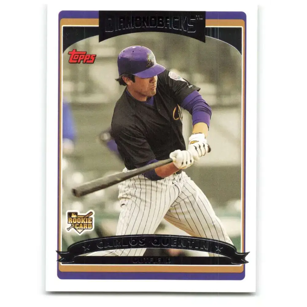 2006 Topps Update #161 Carlos Quentin EX Excellent RC Rookie Arizona Diamondbacks Baseball Card - Baseball Card Single
