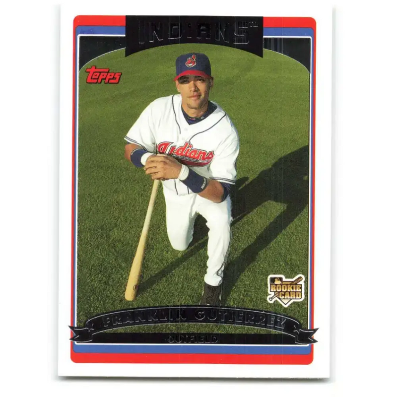 2006 Topps Update #162 Franklin Gutierrez EX Excellent RC Rookie Cleveland Indians Baseball Card - Baseball Card Single