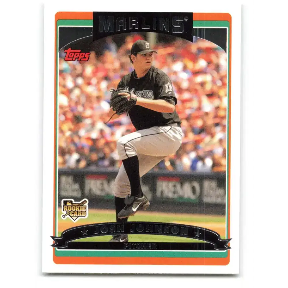 2006 Topps Update #164 Josh Johnson EX Excellent RC Rookie Florida Marlins Baseball Card - Baseball Card Single
