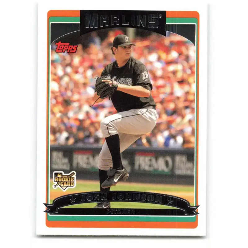 2006 Topps Update #164 Josh Johnson EX Excellent RC Rookie Florida Marlins Baseball Card - Baseball Card Single