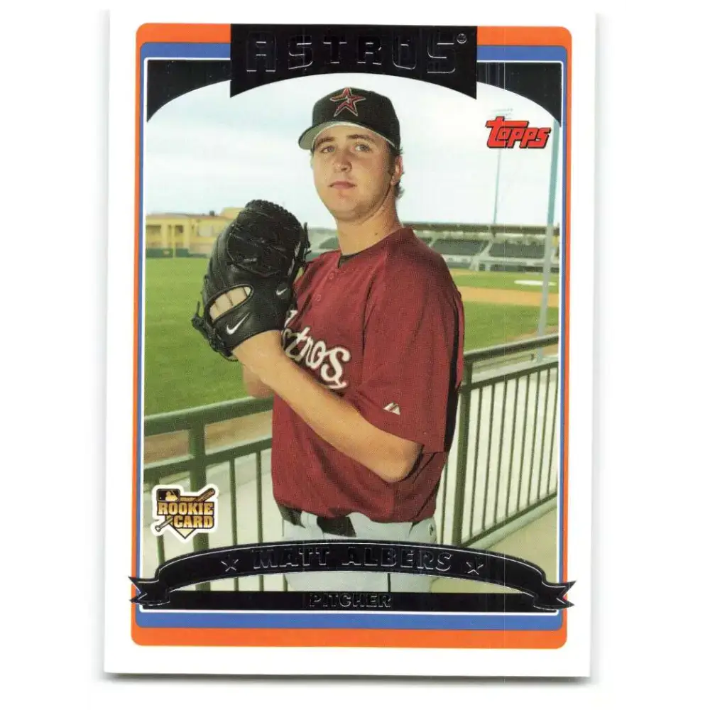 2006 Topps Update #169 Matt Albers EX Excellent RC Rookie Houston Astros Baseball Card - Baseball Card Single