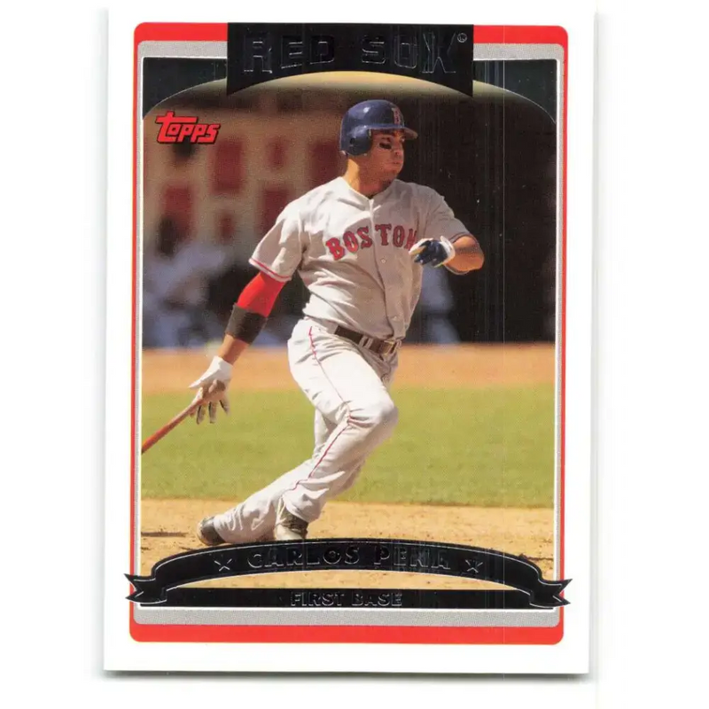 2006 Topps Update #17 Carlos Pena EX Excellent Boston Red Sox Baseball Card - Baseball Card Single