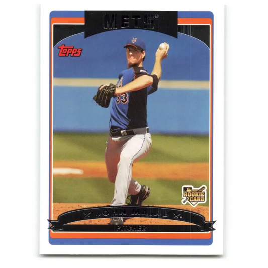 2006 Topps Update #170 John Maine EX Excellent RC Rookie New York Mets Baseball Card - Baseball Card Single