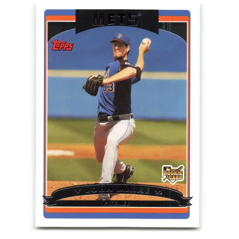 2006 Topps Update #170 John Maine EX Excellent RC Rookie New York Mets Baseball Card - Baseball Card Single