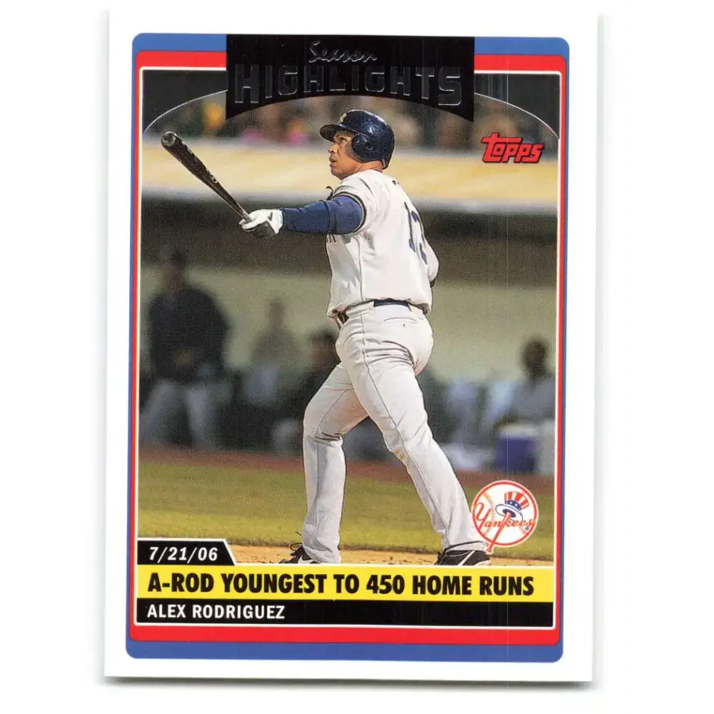 2006 Topps Update #171 Alex Rodriguez EX Excellent New York Yankees Baseball Card - Baseball Card Single