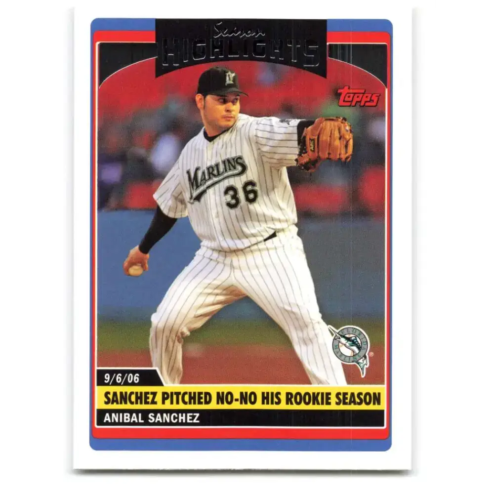 2006 Topps Update #174 Anibal Sanchez EX Excellent Seattle Mariners Baseball Card - Baseball Card Single